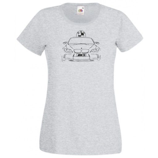 Autó fan kontur M3 női rövid ujjú póló