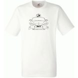 Autó fan kontur M3 férfi rövid ujjú póló