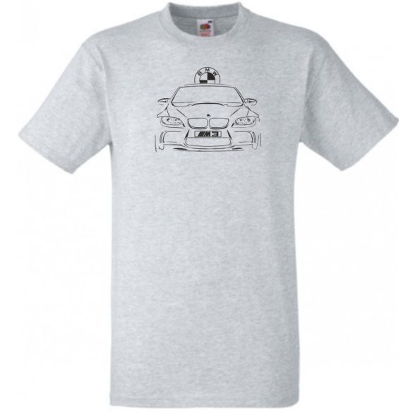 Autó fan kontur M3 férfi rövid ujjú póló
