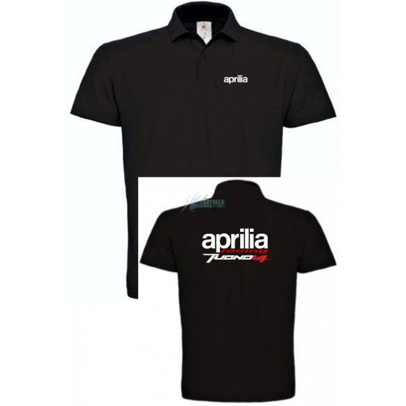 Motor fan Tuono V4 galléros férfi póló