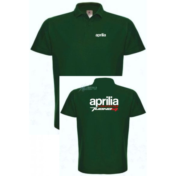 Motor fan Tuono V4 galléros férfi póló