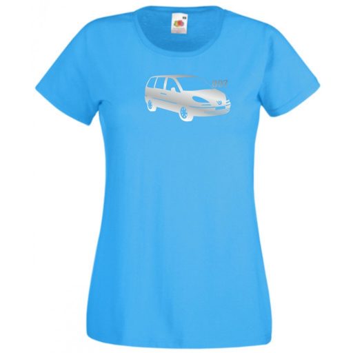Autó fan Peugeot 807 női rövid ujjú póló