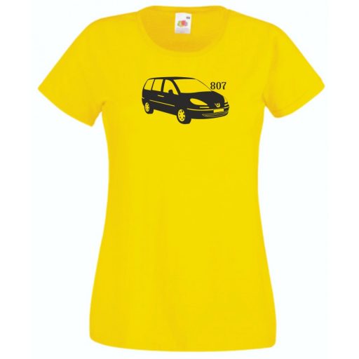 Autó fan Peugeot 807 női rövid ujjú póló