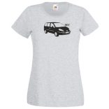 Autó fan Peugeot 807 női rövid ujjú póló