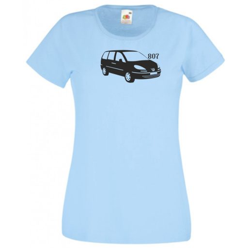 Autó fan Peugeot 807 női rövid ujjú póló