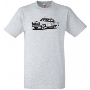 Retro Auto fan Volga férfi rövid ujjú póló
