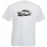 Retro Auto fan Volga férfi rövid ujjú póló