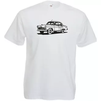Retro Auto fan Volga férfi rövid ujjú póló