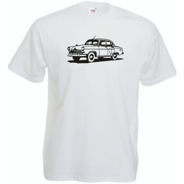 Retro Auto fan Volga férfi rövid ujjú póló