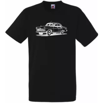 Retro Auto fan Volga férfi rövid ujjú póló