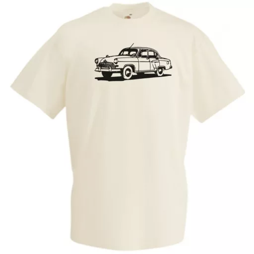 Retro Auto fan Volga férfi rövid ujjú póló