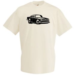 Retro Auto fan Volga férfi rövid ujjú póló