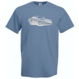 Retro Auto fan Volga férfi rövid ujjú póló