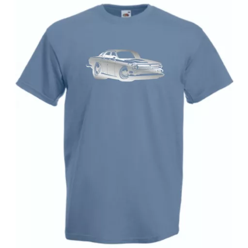Retro Auto fan Volga férfi rövid ujjú póló