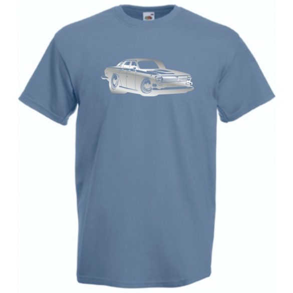 Retro Auto fan Volga férfi rövid ujjú póló