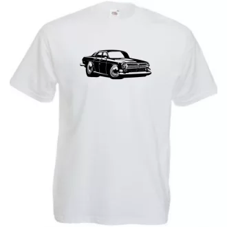 Retro Auto fan Volga férfi rövid ujjú póló