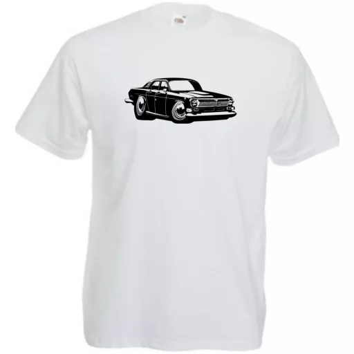 Retro Auto fan Volga férfi rövid ujjú póló