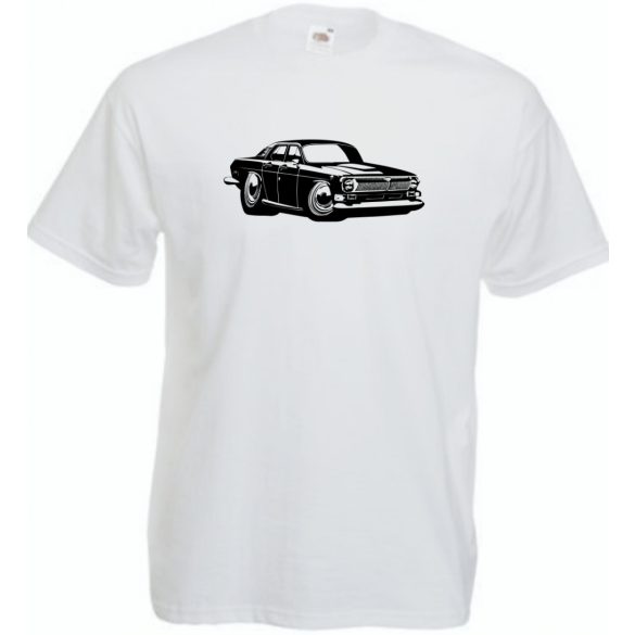 Retro Auto fan Volga férfi rövid ujjú póló