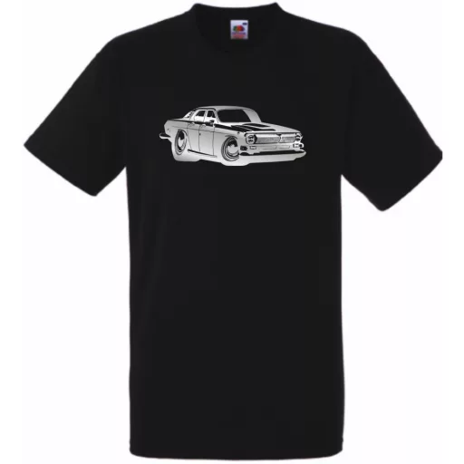Retro Auto fan Volga férfi rövid ujjú póló