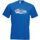 Retro Auto fan Volga férfi rövid ujjú póló