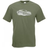Retro Auto fan Volga férfi rövid ujjú póló