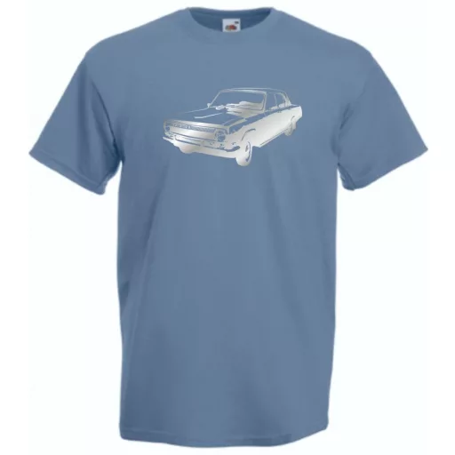 Retro Auto fan Volga férfi rövid ujjú póló