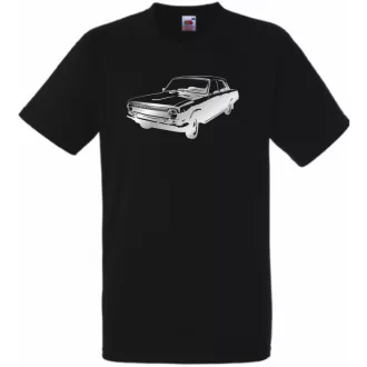 Retro Auto fan Volga férfi rövid ujjú póló