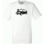 Auto fan Punto férfi rövid ujjú póló