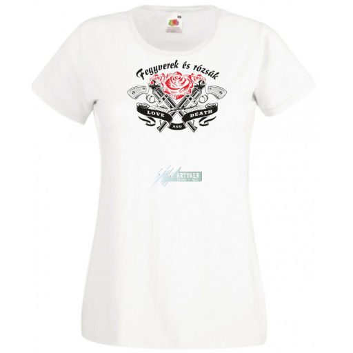 Fegyverek és Rózsák női rövid ujjú póló
