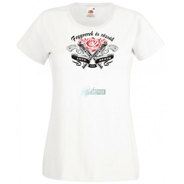 Fegyverek és Rózsák női rövid ujjú póló