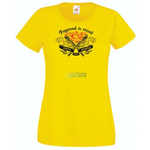 Fegyverek és Rózsák női rövid ujjú póló