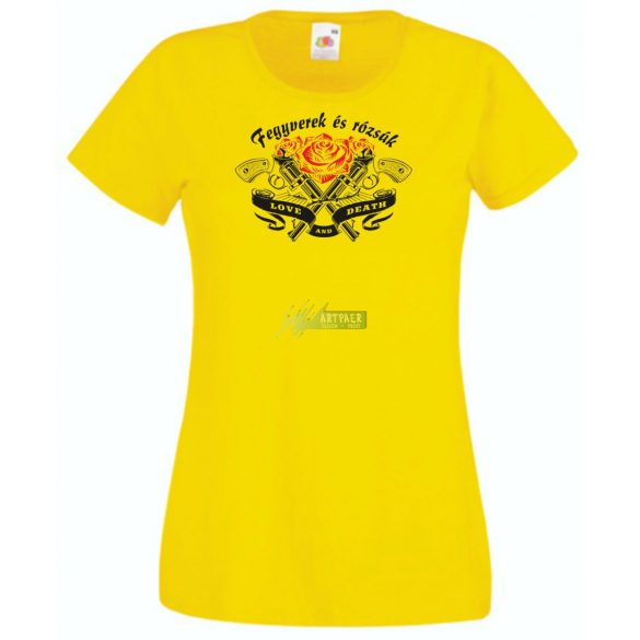 Fegyverek és Rózsák női rövid ujjú póló