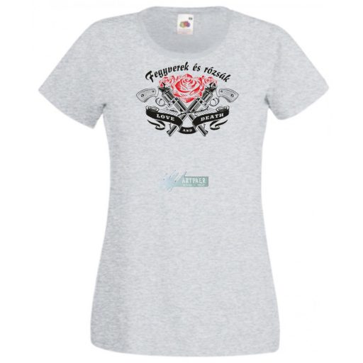 Fegyverek és Rózsák női rövid ujjú póló