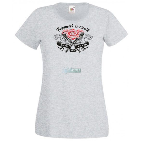 Fegyverek és Rózsák női rövid ujjú póló