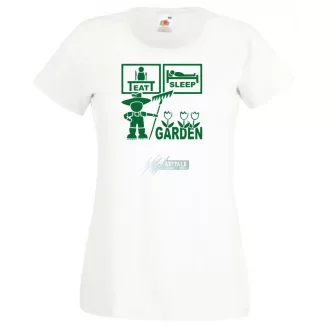 Eat Sleep Garden női rövid ujjú póló