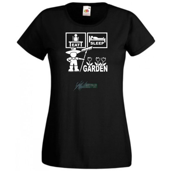 Eat Sleep Garden női rövid ujjú póló