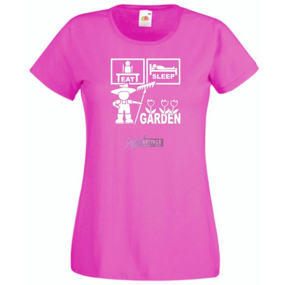 Eat Sleep Garden női rövid ujjú póló