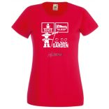 Eat Sleep Garden női rövid ujjú póló