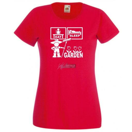 Eat Sleep Garden női rövid ujjú póló