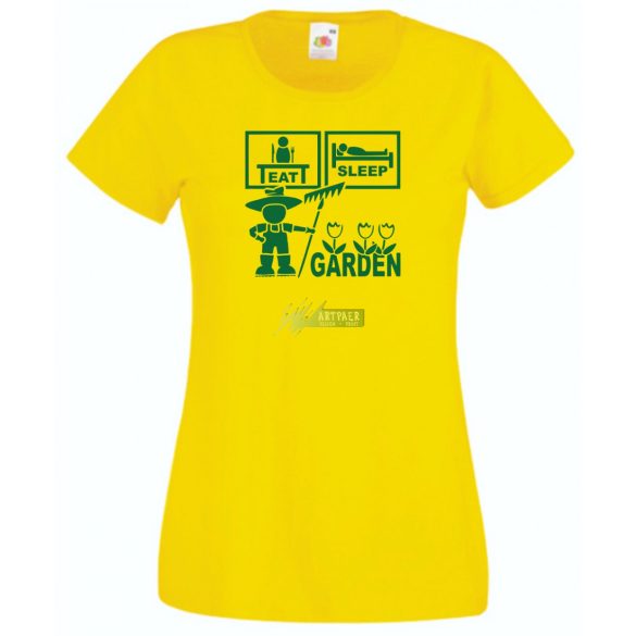 Eat Sleep Garden női rövid ujjú póló