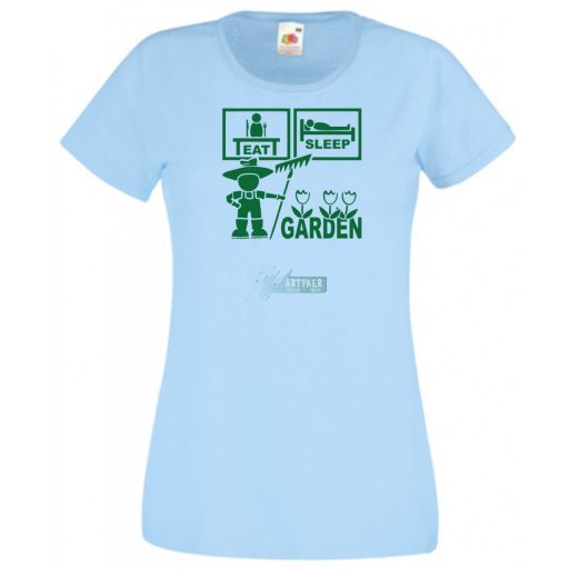 Eat Sleep Garden női rövid ujjú póló