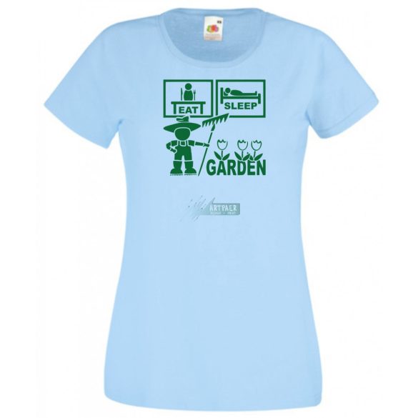 Eat Sleep Garden női rövid ujjú póló