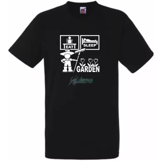Eat Sleep Garden férfi rövid ujjú póló