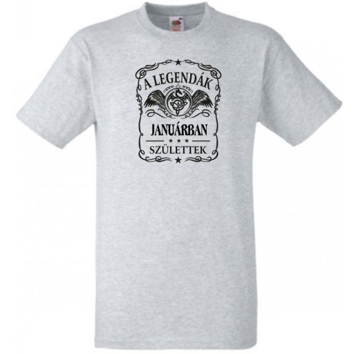 A legendák januárban születnek - magyar férfi rövid ujjú póló