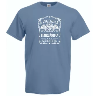   A legendák februárban születnek - magyar férfi rövid ujjú póló