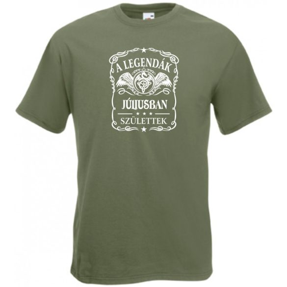 A legendák júliusban születnek - magyar férfi rövid ujjú póló