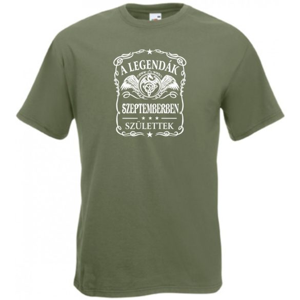 A legendák szeptemberben születnek - magyar férfi rövid ujjú póló