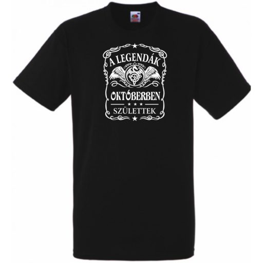 A legendák októberben születnek - magyar férfi rövid ujjú póló