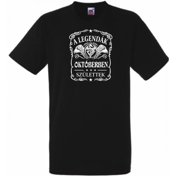 A legendák októberben születnek - magyar férfi rövid ujjú póló