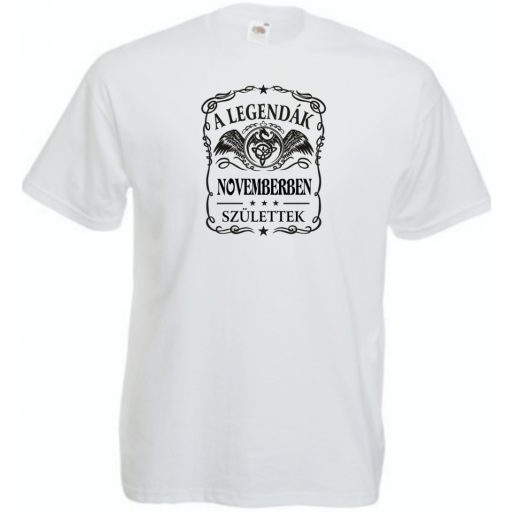 A legendák novemberben születnek - magyar férfi rövid ujjú póló